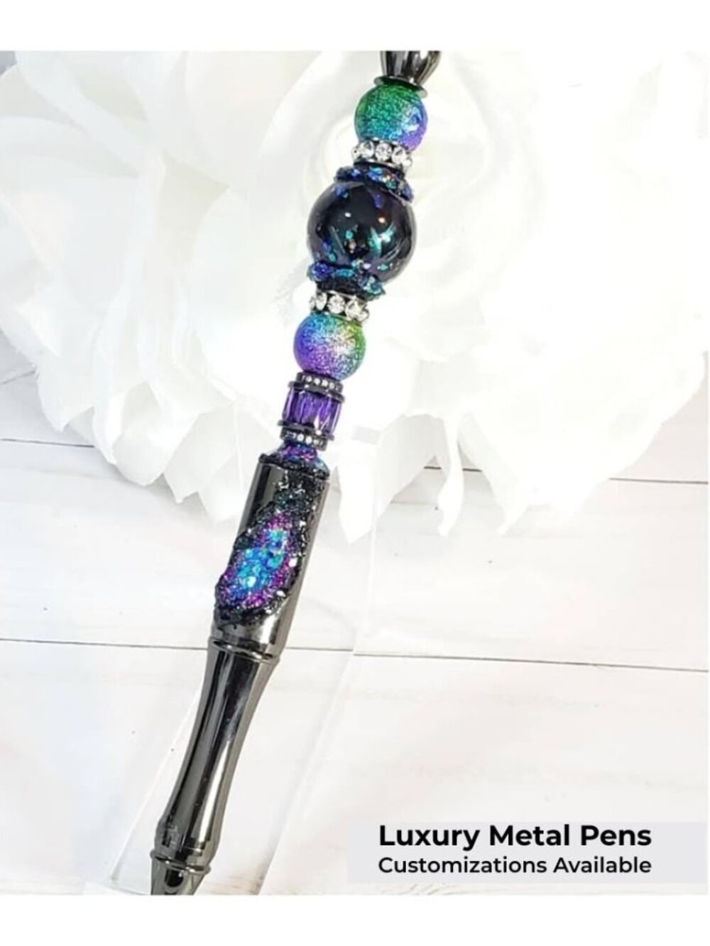 One of a Kind Metal Bead Pens